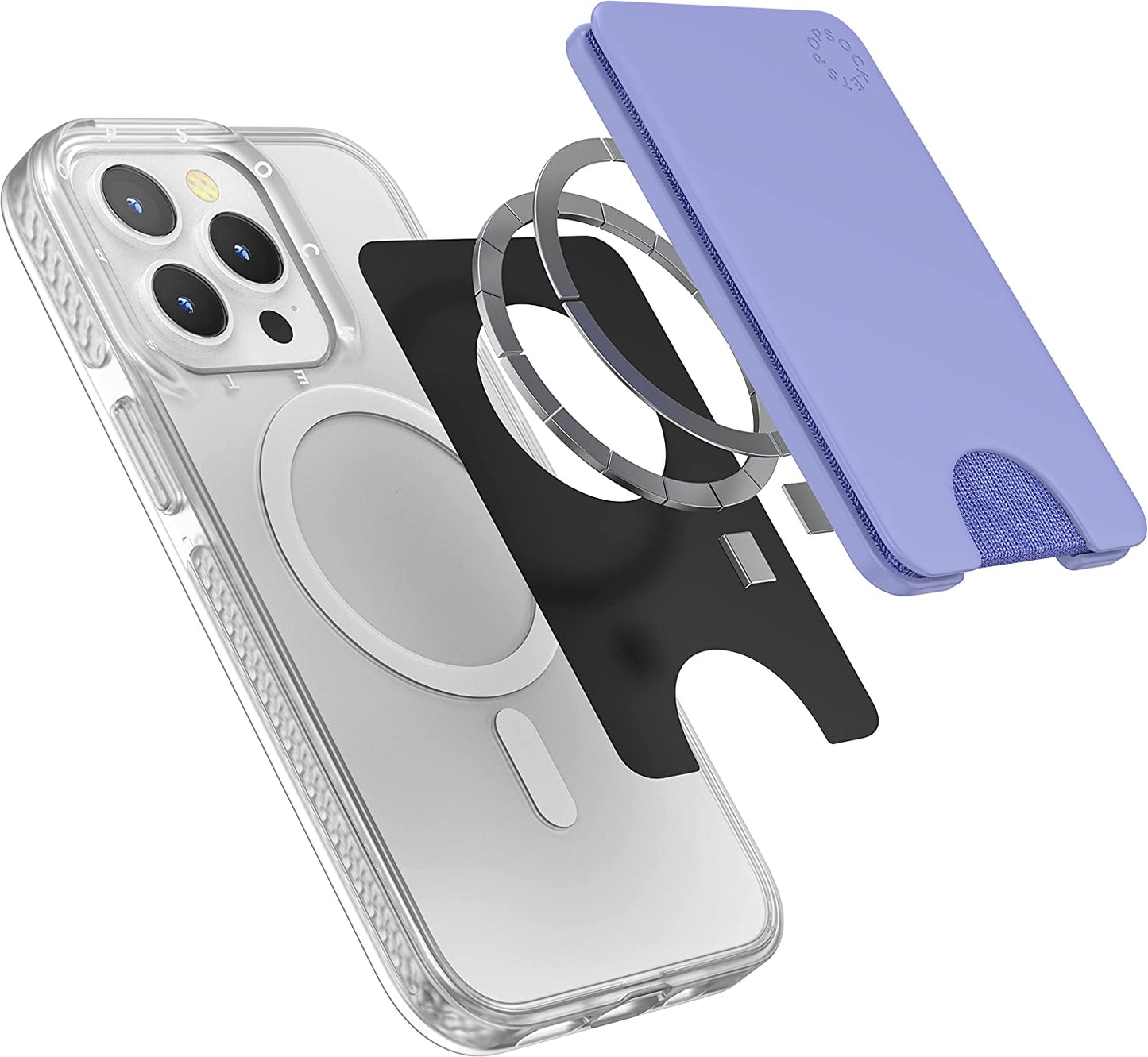Popsockets Phone Wallet, Phone Card Holder, Wireless Charging Compatible, Wallet for Magsafe - Periwinkle  PopSockets   