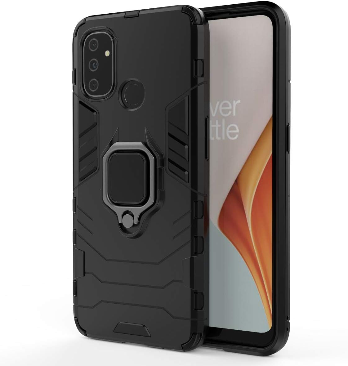 Case for Oneplus Nord N100 Case Cover,Magnetic Car Mount Bracket Shell Case for Oneplus Nord N100 BE2013 Case Black  QiongNi   