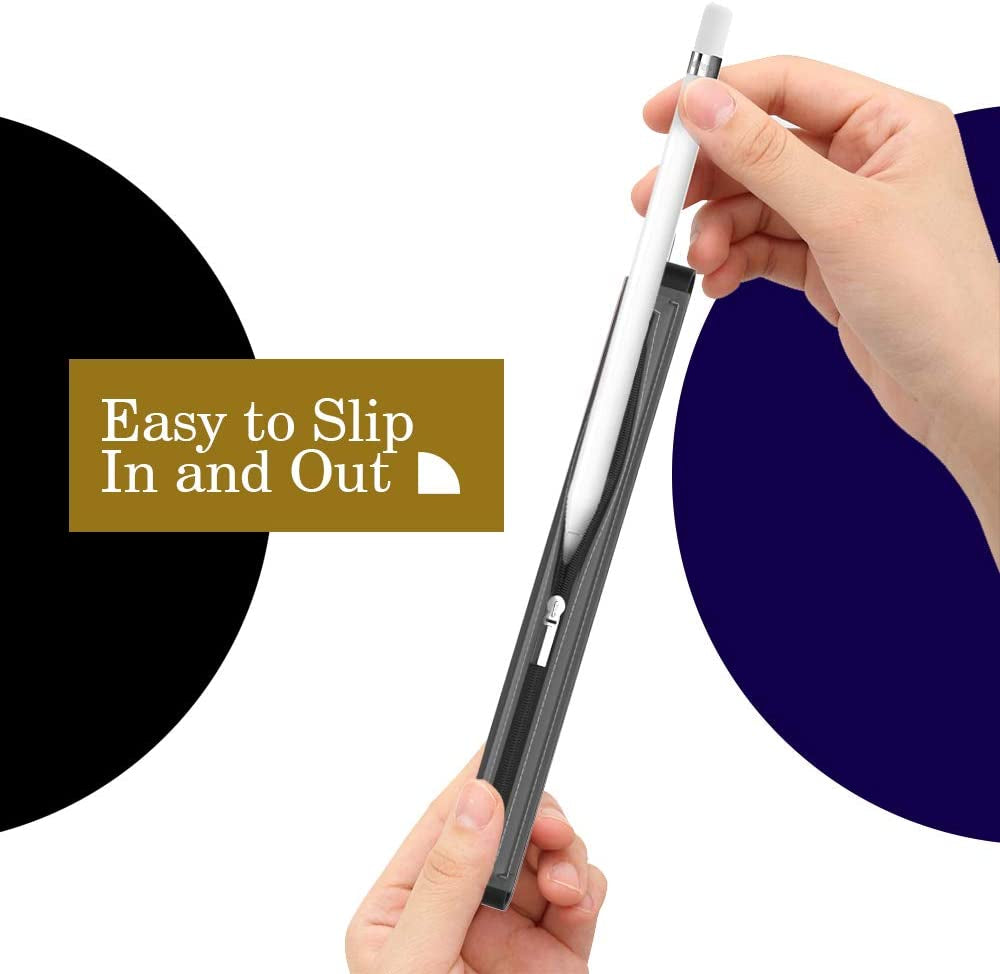 Moko Pencil Case Fit Apple Pencil 1St/2Nd, Pencil Sleeve PU Leather Zipper Pouch Cover Fit New Ipad 10Th Generation 2022, Ipad 9Th/8Th/7Th Gen 10.2", Ipad Air 5Th/4Th Gen 10.9", Ipad 9.7", Space Gray  MoKo   