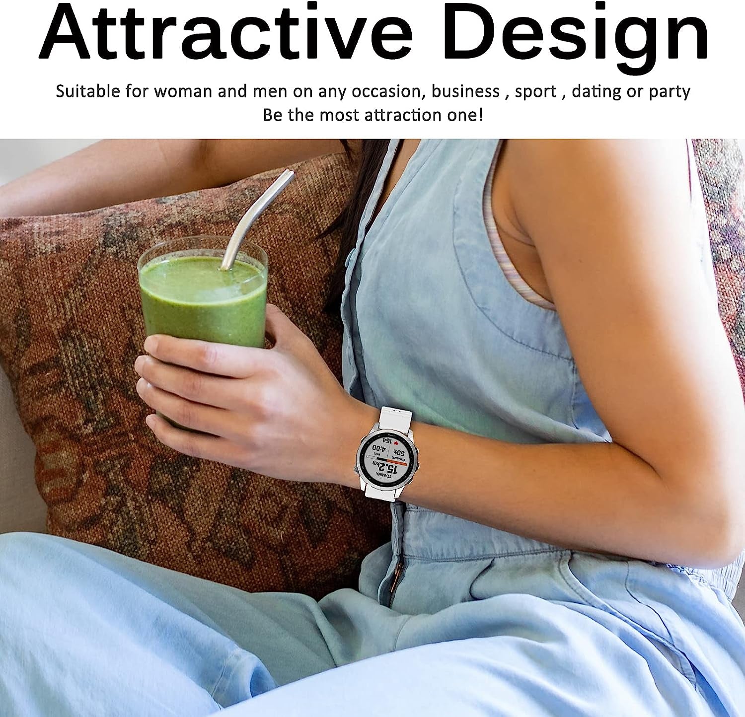 Miimall Compatible for Garmin Fenix 7X Silicone Band, Soft Sport Watch Wristband Women Man Flexible Replacement Band Strap for Garmin Fenix 26Mm 7X/7X Solar/7X Sapphire Solar/6X/5X(Black)  Miimall   