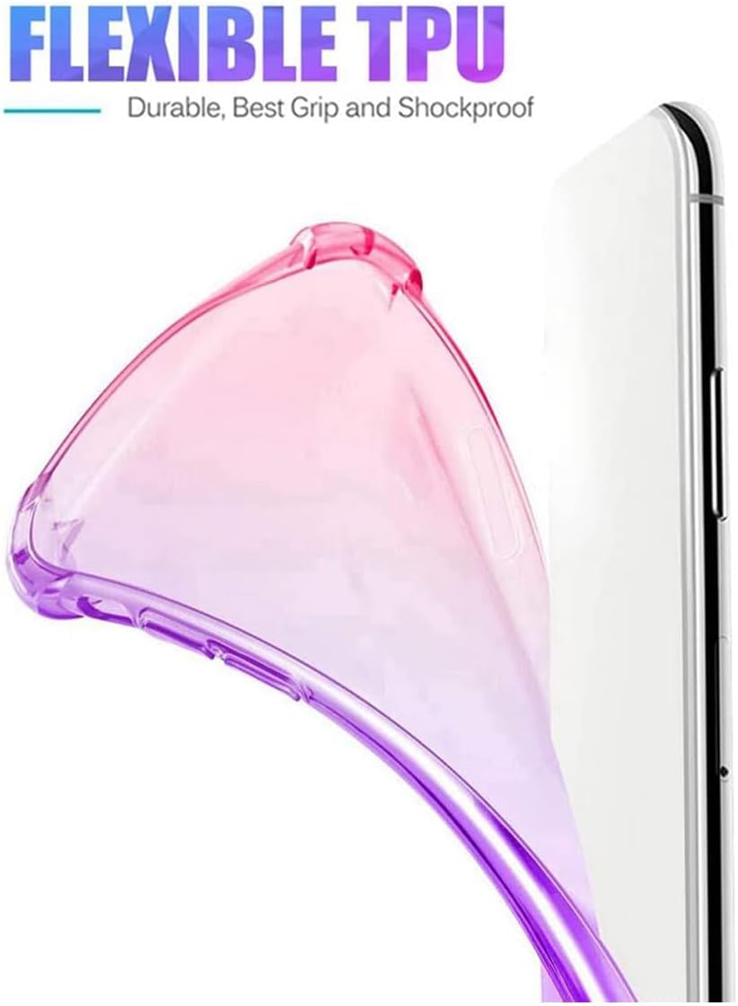 Gufuwo Case for Oneplus 11 Case, One plus 11 5G PHB110 Cute Case Girls Women, Gradient Slim anti Scratch Soft TPU Phone Cover Shockproof Protective Case for Oneplus 11 5G (Pink/Purple)  Gufuwo   