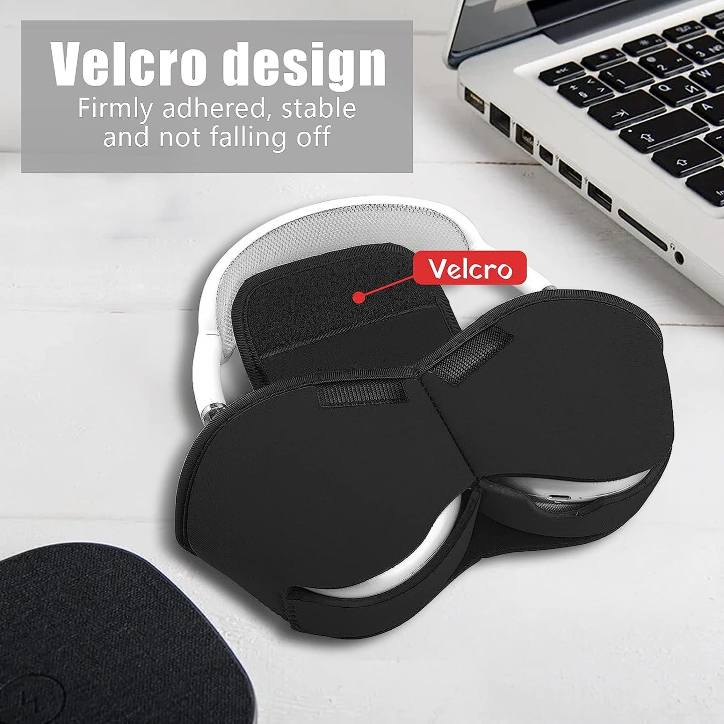 Aiaabq for Airpods Max Case Cover for Dust and Scratch Headphones Protective Case,Soft Shell with Built-In Pockets to Store Accessories. Compatible with Apple Airpods Max Case  Aiaabq   