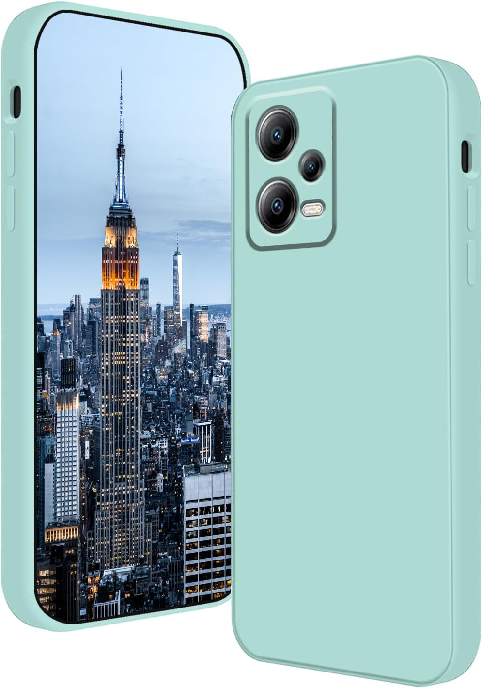 Wousunly Compatible with Redmi Note 12 Pro plus Case Silicone Liquid Dark Green, Soft Smooth Touch Xiaomi Redmi Note 12 Pro plus Phone Case Silicone Shockproof Thin Cover (Dark Green)  Wousunly Blue  