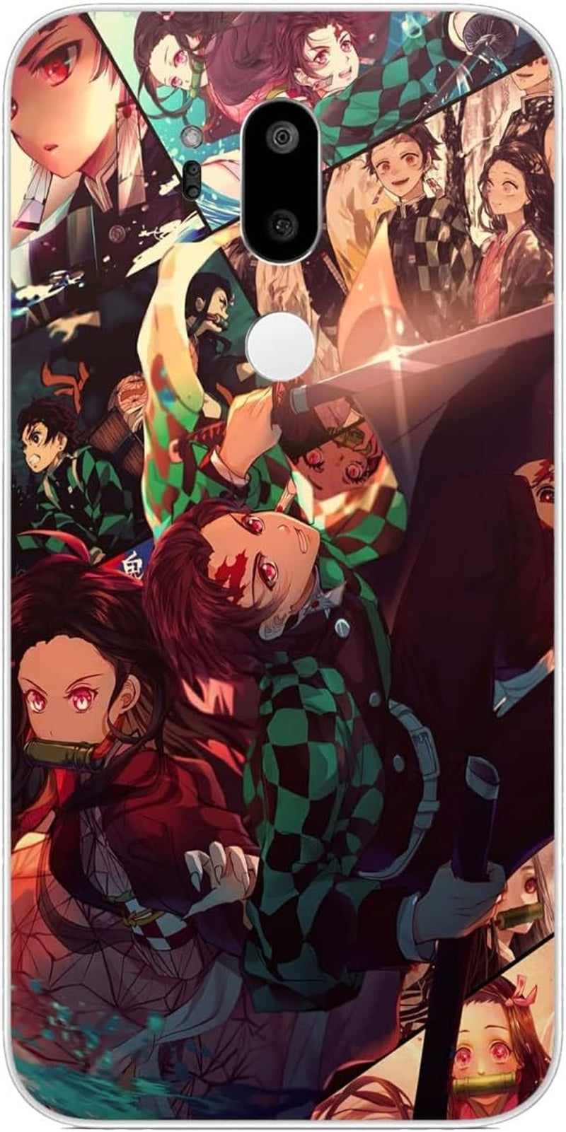 Compatible with LG G7 | LG G7 Thinq | LG G7 Fit | LG G7 One Sla'Yer Anime Cool De'Mon 913 Case Slim Soft Flexible TPU Thin Protective Cover Case Clear  CUENDX Demon Anime Nezuko Slayer 976  