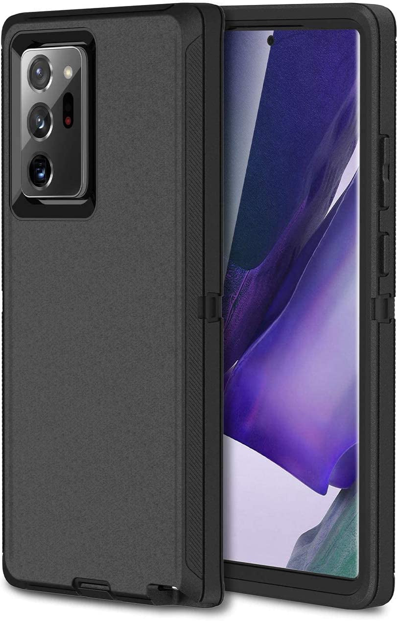MXX Galaxy Note 20 Ultra Heavy Duty Case - 3 Layers, Rugged Rubber Shockproof Protection (Black)  MXx Accessories inc   