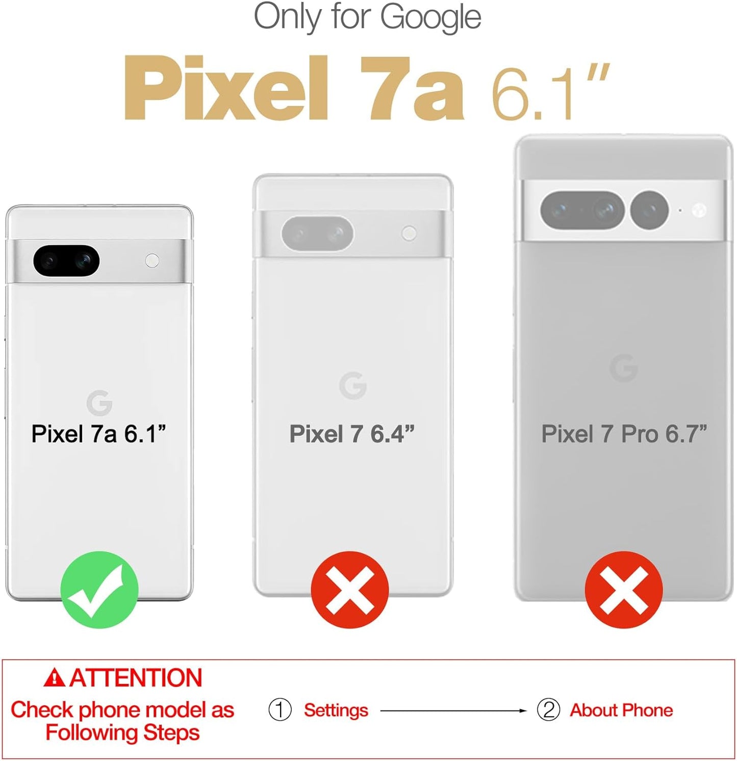 Dexnor Full Body Case for Google Pixel 7A, Built-In Screen Protector and Kickstand, [Extra Front Frame] Heavy Duty Military Grade Protection Shockproof Rugged Cover Case for Pixel 7A 5G, Red  Dexnor   