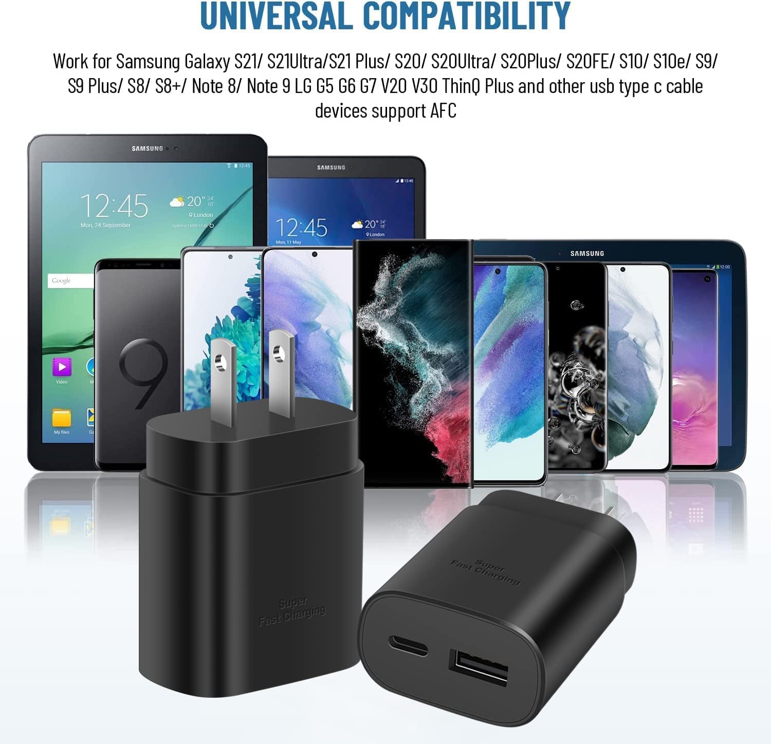 USB C Fast Charger, 25W Samsung Charger Fast Charging, Dual Port C Charger with 6FT Cable for Samsung Galaxy S23,S22, S22 Plus, S20/S21 Ultra Plus, Note 20/ Note 10 Plus,Pps Charger and Charger Cord  Shenzhen Hua Nantong Electronic Technology Co., Ltd   