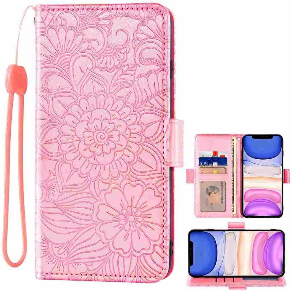 DIIGON Phone Cover Folio Wallet Case for LG G8, Premium PU Leather Slim Fit Cover for LG G8, 1 Photo Frame Slot, Prevent Dirt, Gray  DIIGON Pink Lg Phoenix 3 