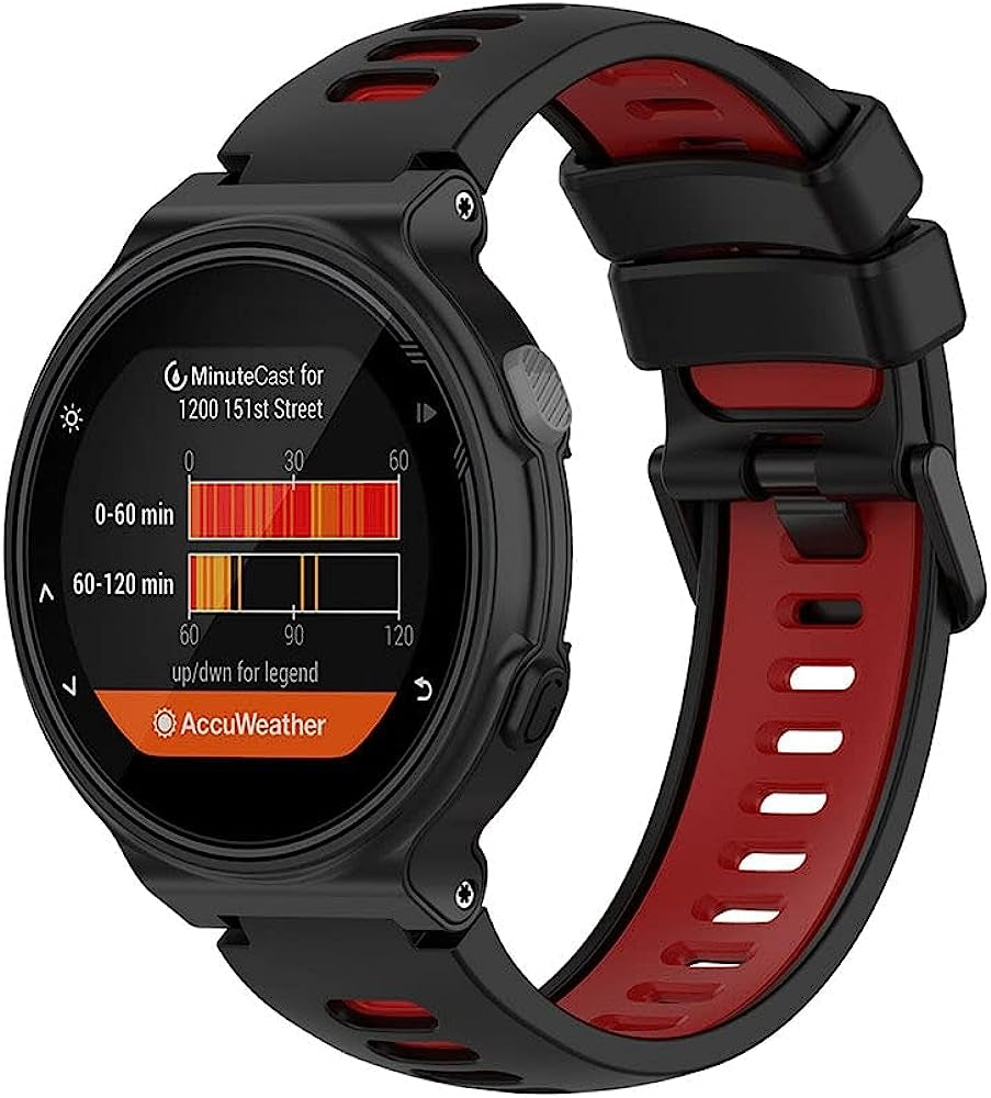 HKIDKK Silicone Watch Band for Garmin Forerunner 220 230 235 735XT 735 620 630 S20 S5 S6 Replacement Strap Bracelet Watch Wristband  HKIDKK   