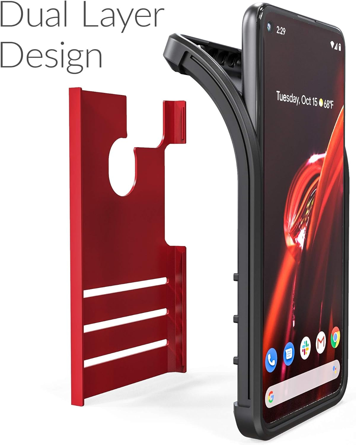 Crave Pixel 4A 5G Case, Strong Guard Protection Series Case for Google Pixel 4A (5G) - Red  Crave   