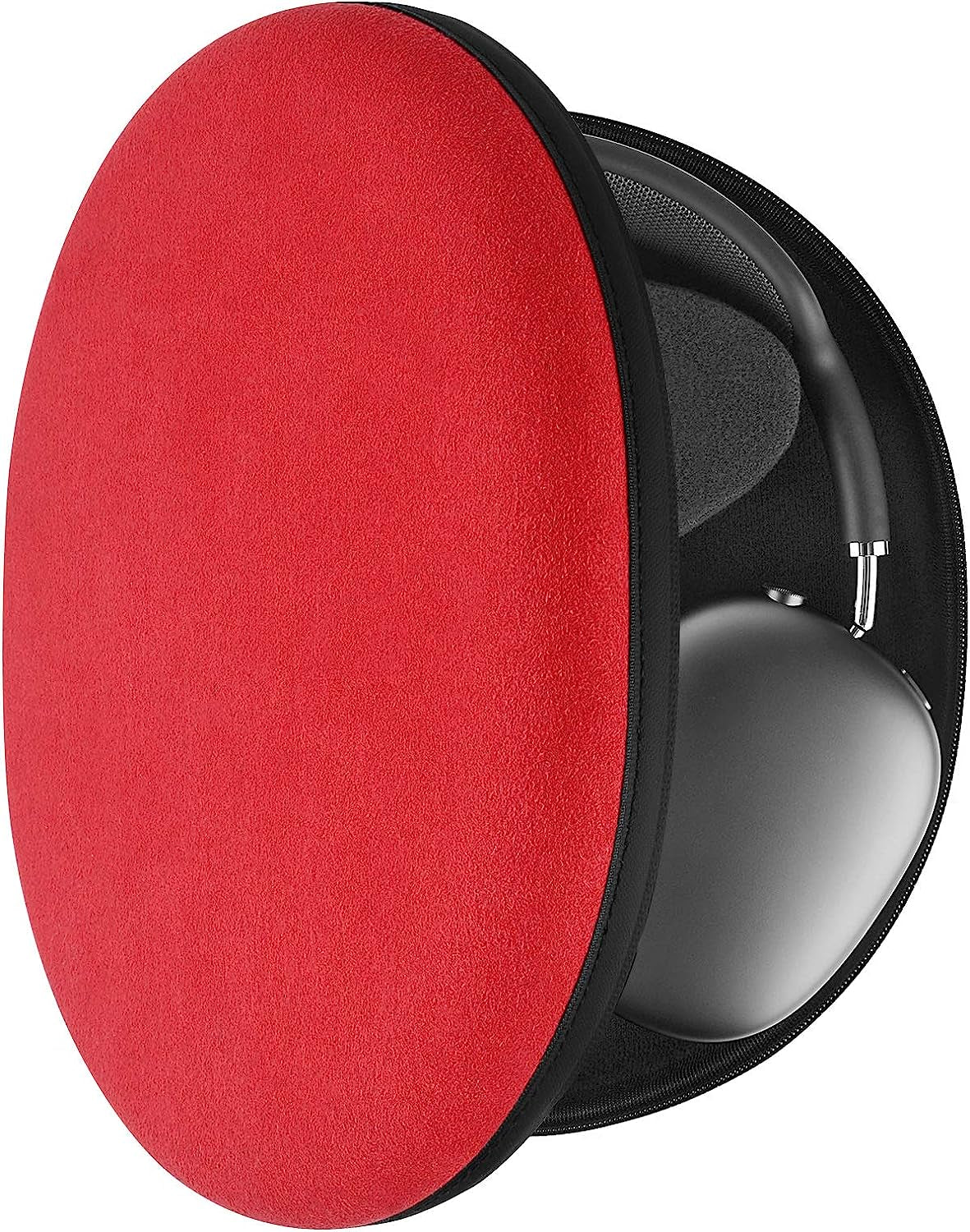 Geekria Shield Headphones Case, Compatible with APPL Airpod Max Case, Replacement Hard Shell Travel Carrying Bag with Cable Storage (Red)  GEEKRIA   
