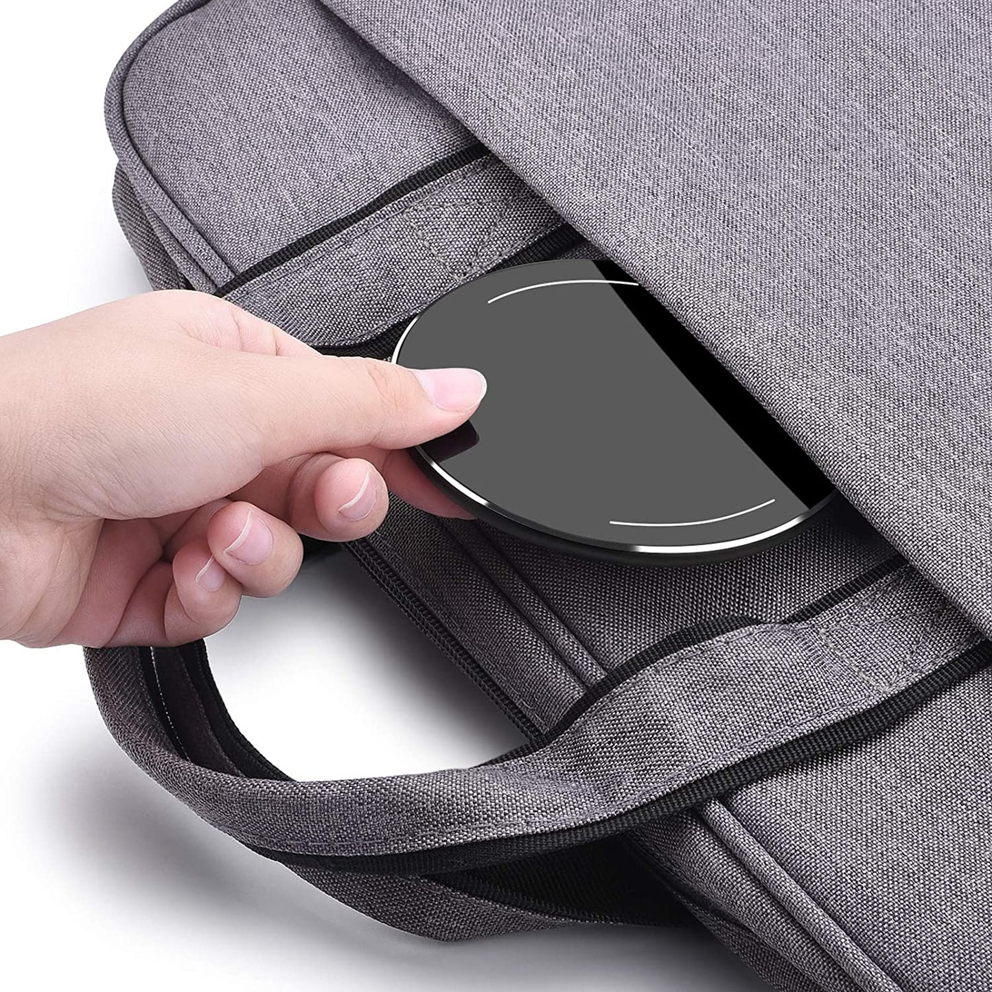 TOZO W1 Wireless Charger 10W Thin Aviation Aluminum Computer Numerical Control Technology Fast Charging Pad Black (NO AC Adapter)  TOZO   