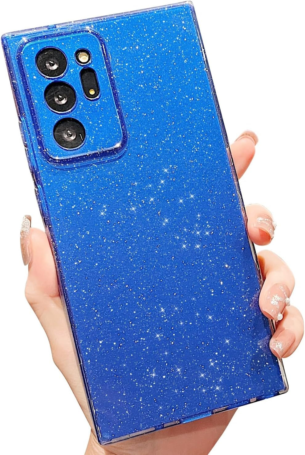 MINSCOSE Compatible with Samsung Galaxy Note 20 Ultra 5G Case,Cute Bling Glitter Thin Slim Shockproof TPU Sparkly Cover for Women Girl for Galaxy Note 20 Ultra 6.9 Inch-Mint Green  MINSCOSE Dark Blue Samsung Galaxy Note 20 Ultra 5G,6.9 Inch 