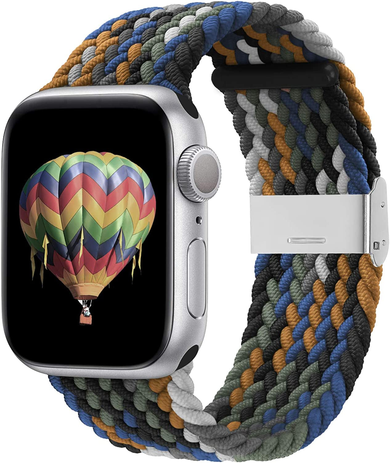 Bagoplus Compatible with Apple Watch Iwatch Bands 49Mm 38Mm 40Mm 41Mm 42Mm 44Mm 45Mm Women Men, Adjustable Braided Solo Loop Stretchable Elastics Sport for Iwatch Series 8/7/6/Se/5/4/3/2/1/Ultra  Bagoplus   