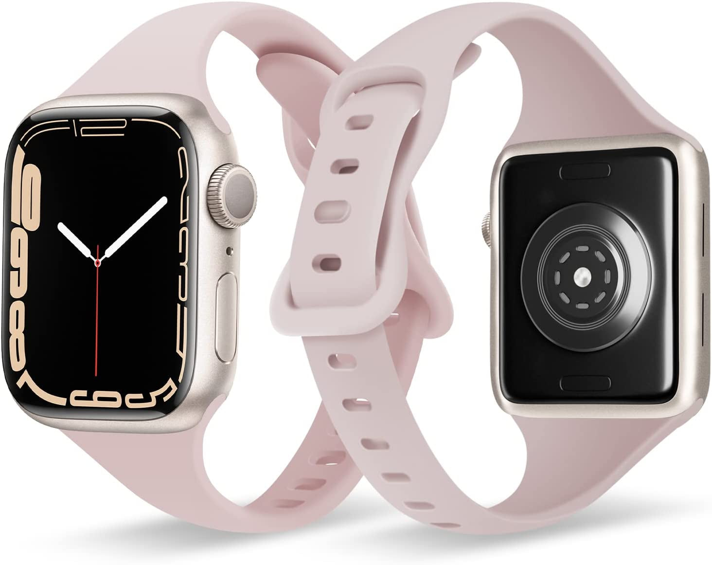 Oribox Compatible with Apple Watch Bands 41Mm 40Mm 38Mm, Soft Silicone Sports Wristband for Iwatch Series SE 8 7 6 5 4 3 2 1 for Women Men  ORIbox   