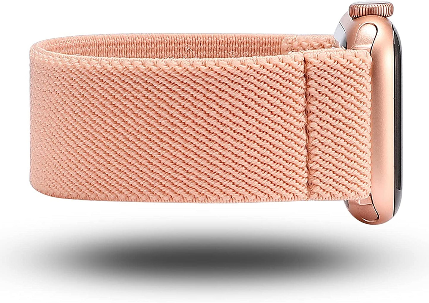 TOYOUTHS Elastic Band Compatible with Apple Watch Band Scrunchies Stretchy Solo Loop 41Mm/40Mm/38Mm Soft Nylon Strap Replacement Wristband for Iwatch Series 8/7/SE/6/5/4/3/2/1, Black/Gold/Blue, S  TOYOUTHS   