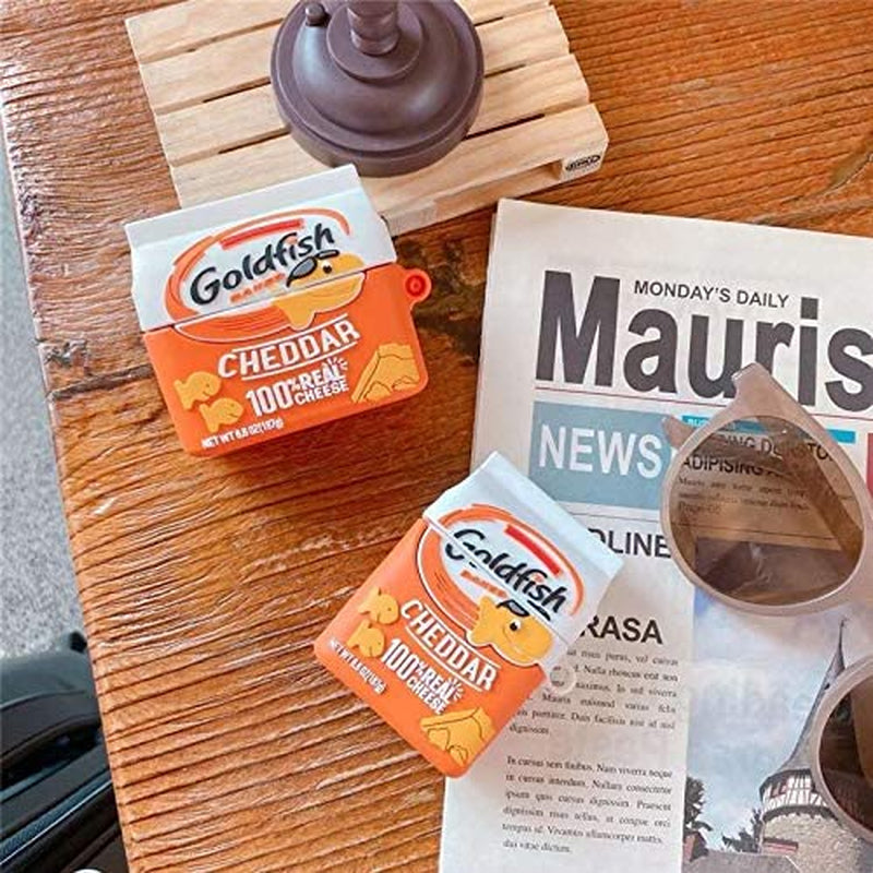 Suublg Cute Case for Airpods 2Nd/1St Generation 2019/2016, 3D Chocolate Snack Drink Skin Design Silicone Case Protective Shockproof Covers with Keychain for Airpods Earbuds  Suublg   