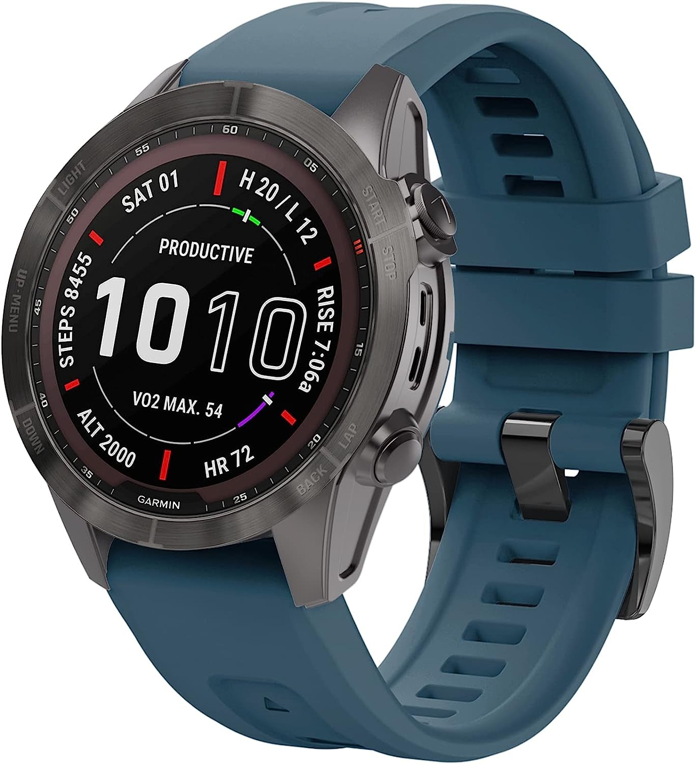 Lepmok for Garmin Fenix 7 Watch Bands, 22Mm Quickfit Silicone Band for Garmin Fenix 6, Fenix 5 Smartwatch  lepmok   