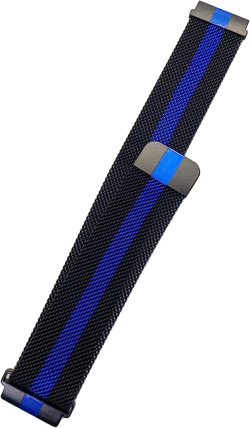 Compatible with Galaxy Watch 3 45Mm/Samsung Galaxy Watch 46Mm/Gear S3 Frontier/Classic Band, 22Mm Stainless Steel Strap Replacement for Samsung Galaxy Watch 46Mm Smartwatch (Colorful)  Morsey Black to blue 22mm 