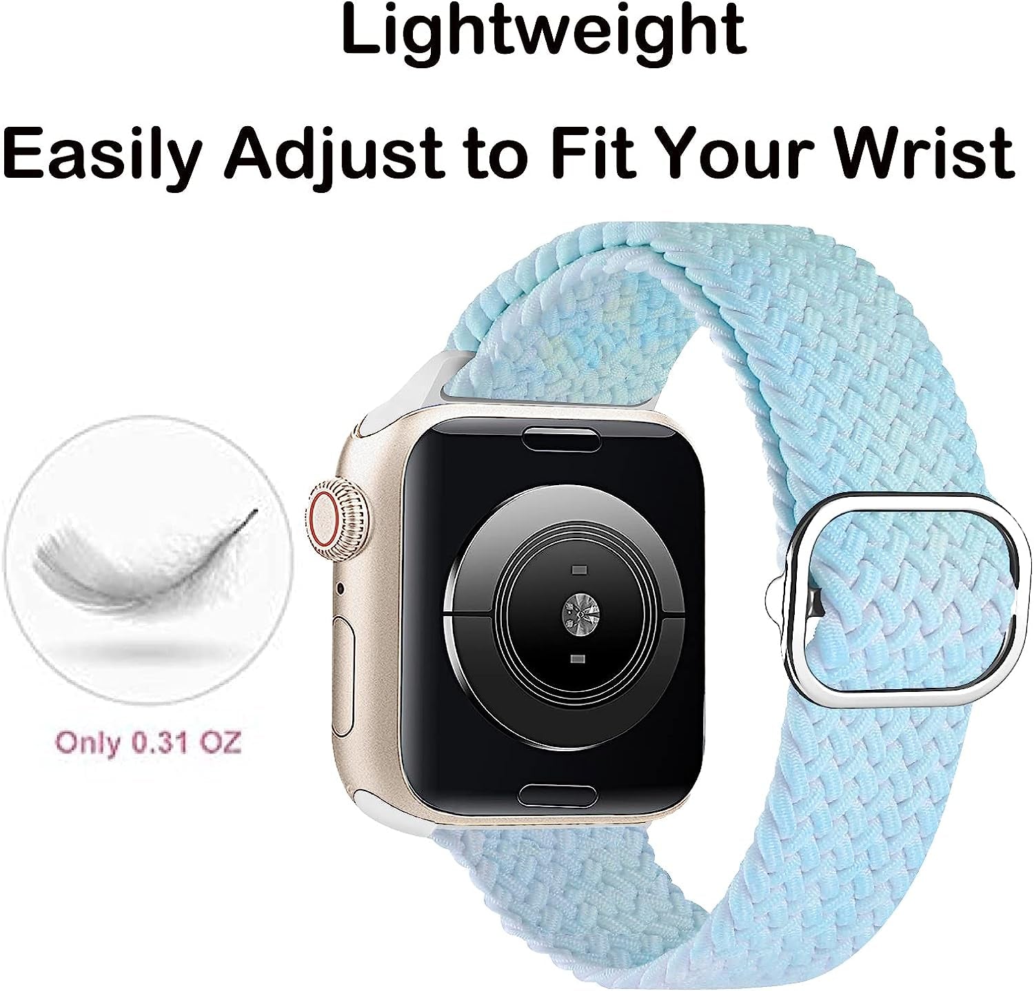 Vevexiao Stretchy Braided Solo Loop Bands Compatible with Apple Watch Ultra Band 44Mm 40Mm 38Mm 42Mm 41Mm 45Mm 49Mm Iwatch Bands Women Men, Elastic Strap for Iwatch SE Series 8/7/6/5/4/3/2/1  VeveXiao   