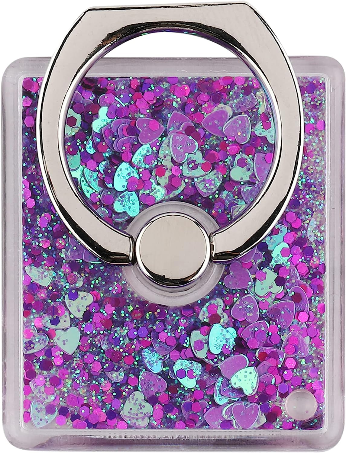 LAX Gadgets Cell Phone Ring Holder - Finger Ring for Phone Case - 360° Rotation Secure Back Grip, Stand, Holder for All Smartphones Including Iphone & Android Phone - Glitter Rose Gold  LAX Gadgets Glitter Purple  