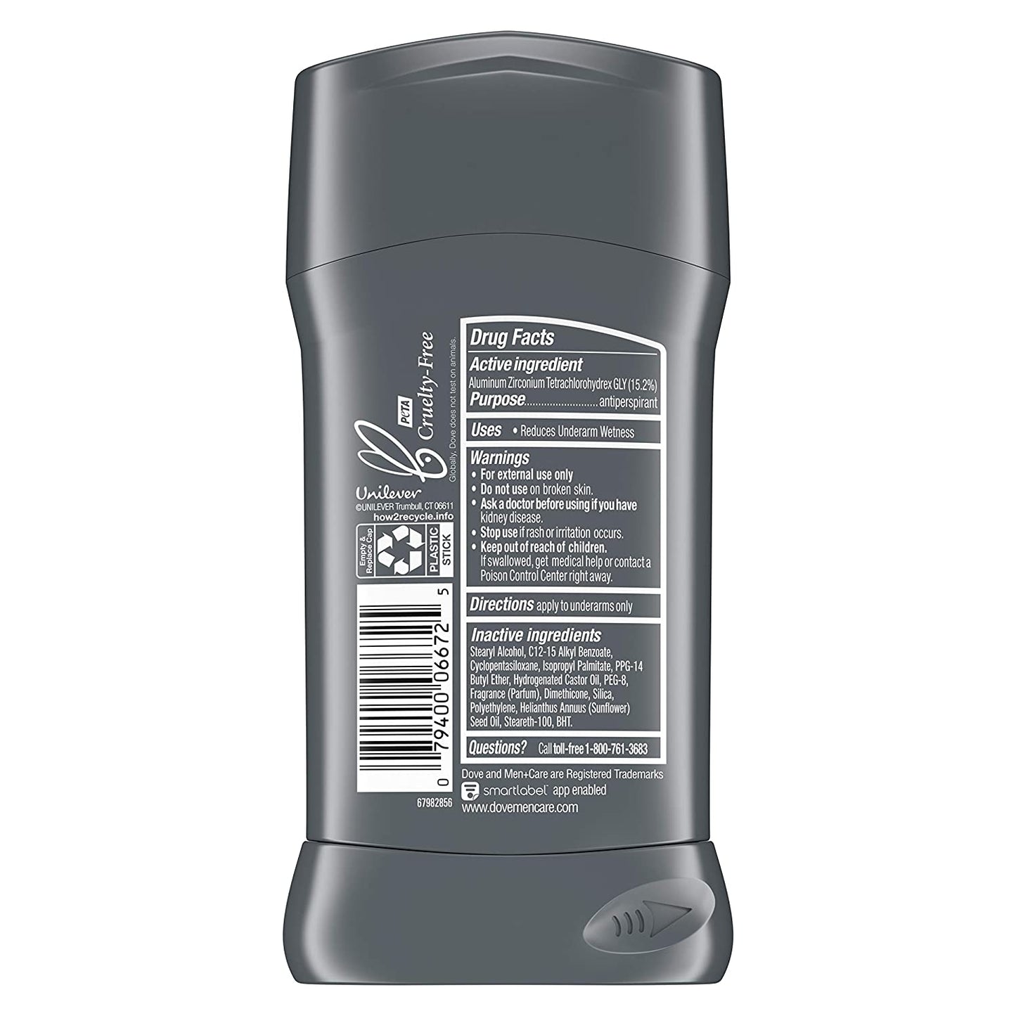 DOVE MEN + CARE Antiperspirant Deodorant with 72-Hour Sweat and Odor Protection Extra Fresh Antiperspirant for Men Formulated with Vitamin E and Triple Action Moisturizer | 2.7 Ounce (Pack of 4)  Unilever   