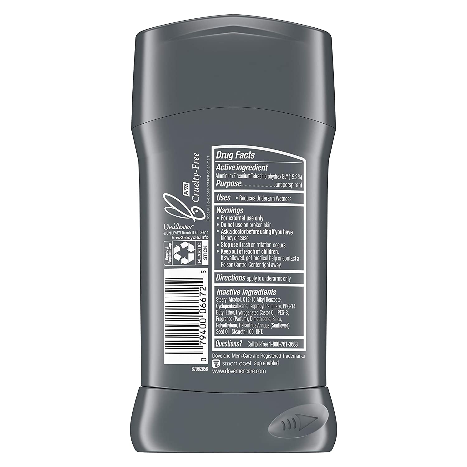 DOVE MEN + CARE Antiperspirant Deodorant with 72-Hour Sweat and Odor Protection Extra Fresh Antiperspirant for Men Formulated with Vitamin E and Triple Action Moisturizer | 2.7 Ounce (Pack of 4)  Unilever   