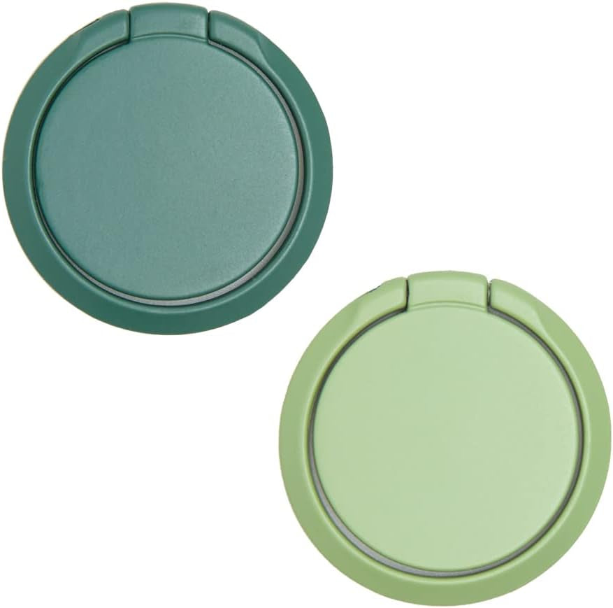 Cell Phone Ring Holder for Hand, Phone Back Ring Grip for Finger and Case (Black)  SUNURS Forest Green + Matcha Green  