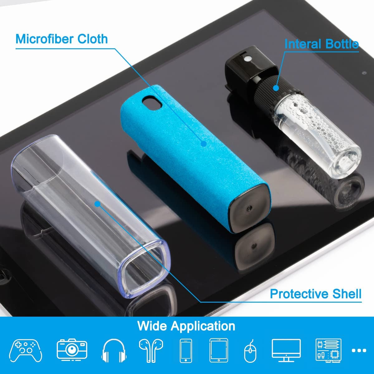 Walrfid 7-In-1 Electronics Earbud Screen Keyboard Cleaner Kit and Screen Cleaner for Phone Laptop Computer TV Screen- Blue  walrfid   