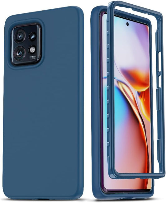 Leyi for Motorola Moto Edge plus 2023 Case: Moto Edge 40 Pro/Edge plus 2023 Case, 360 Full-Body Shockproof Silicone Protective Phone Cover Case for Moto Edge+ 2023, Blue  LeYi   