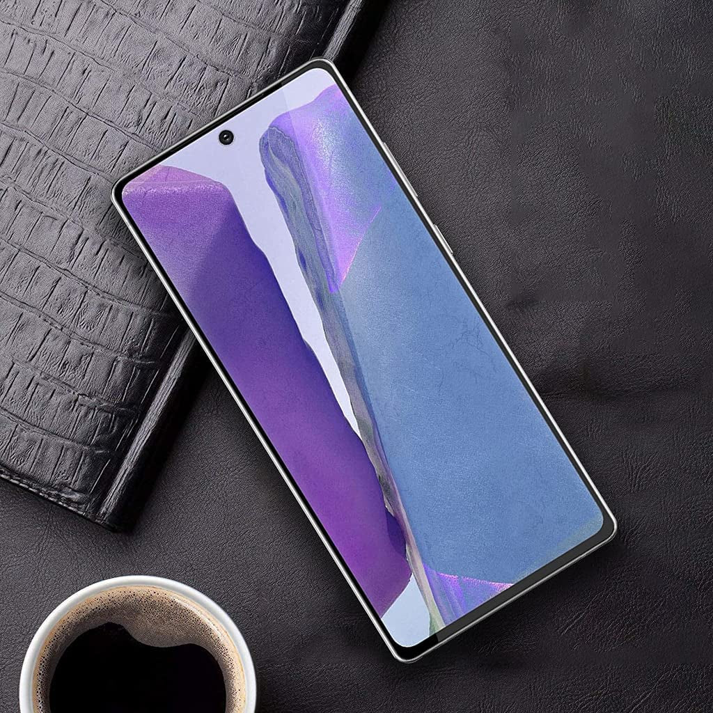 Micger Galaxy Note 20 Screen Protector, 2 Pack Camera Lens Protector, Compatible Fingerprint, Easy Installation, 3D Glass 9H Hardness Tempered Glass Screen Protector for Samsung Galaxy Note 20 5G【2+2 Pack】  Micger   