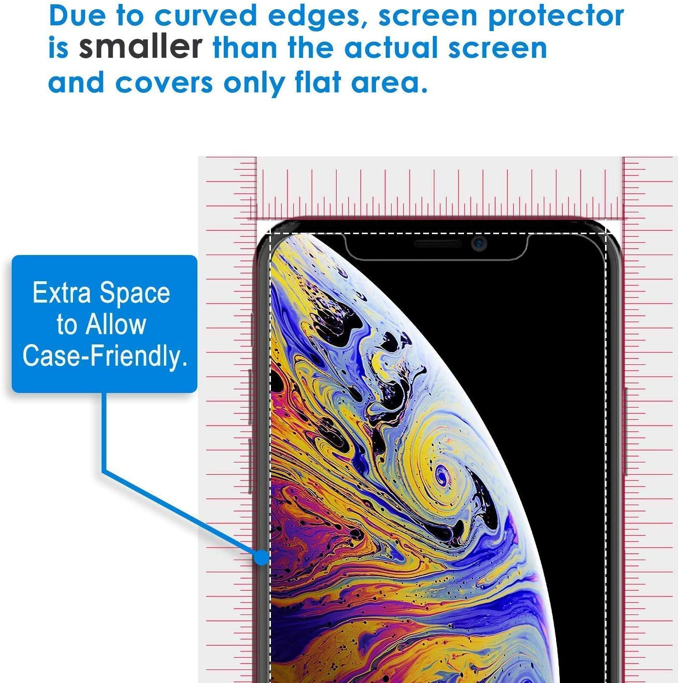 IFLASH Iphone XR, Iphone 11 Glass Screen Protector, Crystal Clear Tempered Glass Screen Protector for Apple Iphone 11 / XR 6.1 2018 2019 - Case Friendly/Bubble Free / 3D Touch/Scratch Proof/Hd  iFlash   