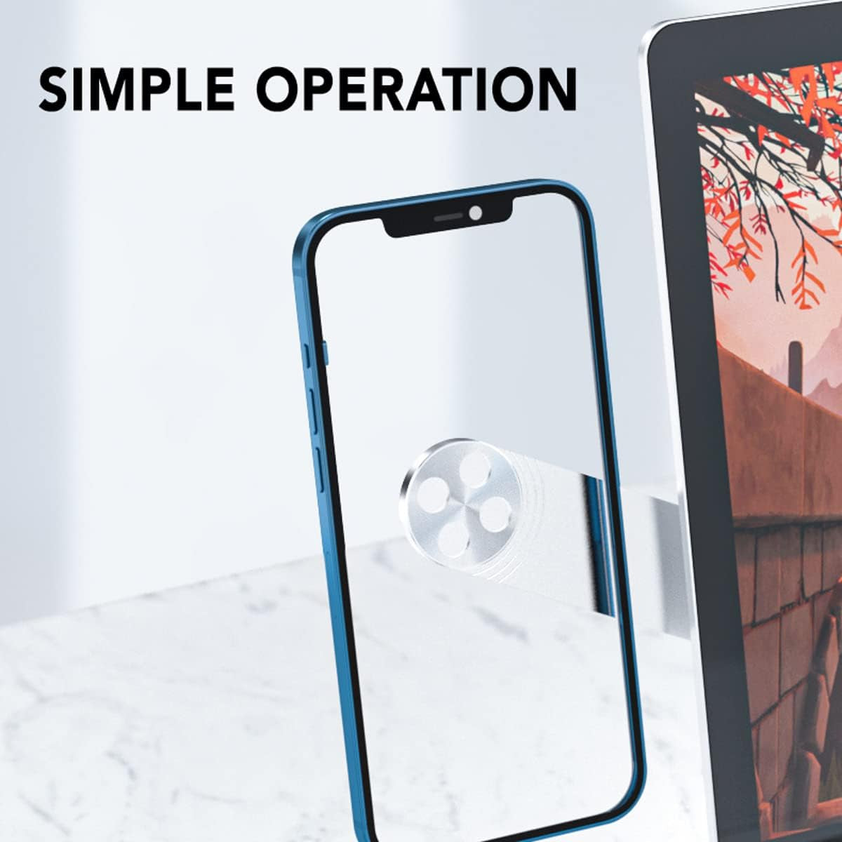 Mygadgetshack Magnetic Laptop Phone Holder Modern Slim Design Laptop Side Mount Clip. Compatible with Most Mobile Devices . Expandable Lightweight Laptop Stand. Improve Office and Home Efficiency  MyGadgetShack   