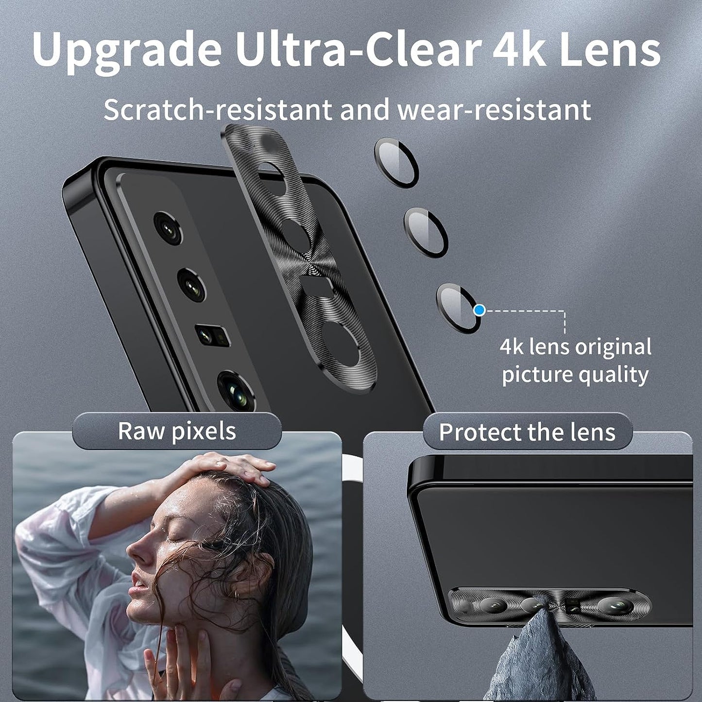 Metal Case for Sony Xperia 1 V (2023), Military-Grade Metal Bumper Shockproof Translucent Cover Matte PC Back Cover with Magnetic Wireless Chager Camera Lens Protection for Sony Xperia 1 V (Black)  YZBYFON   