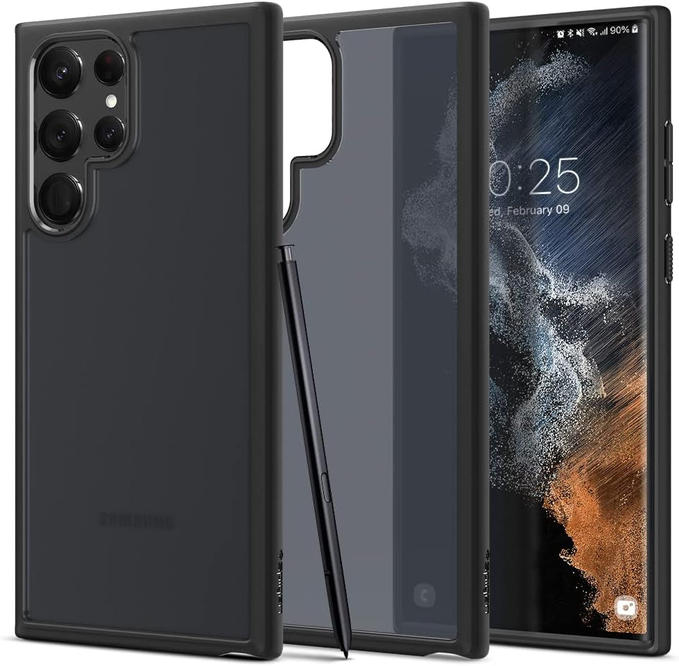 Spigen Ultra Hybrid Designed for Galaxy S22 Ultra Case (2022) - Frost Black  Spigen   