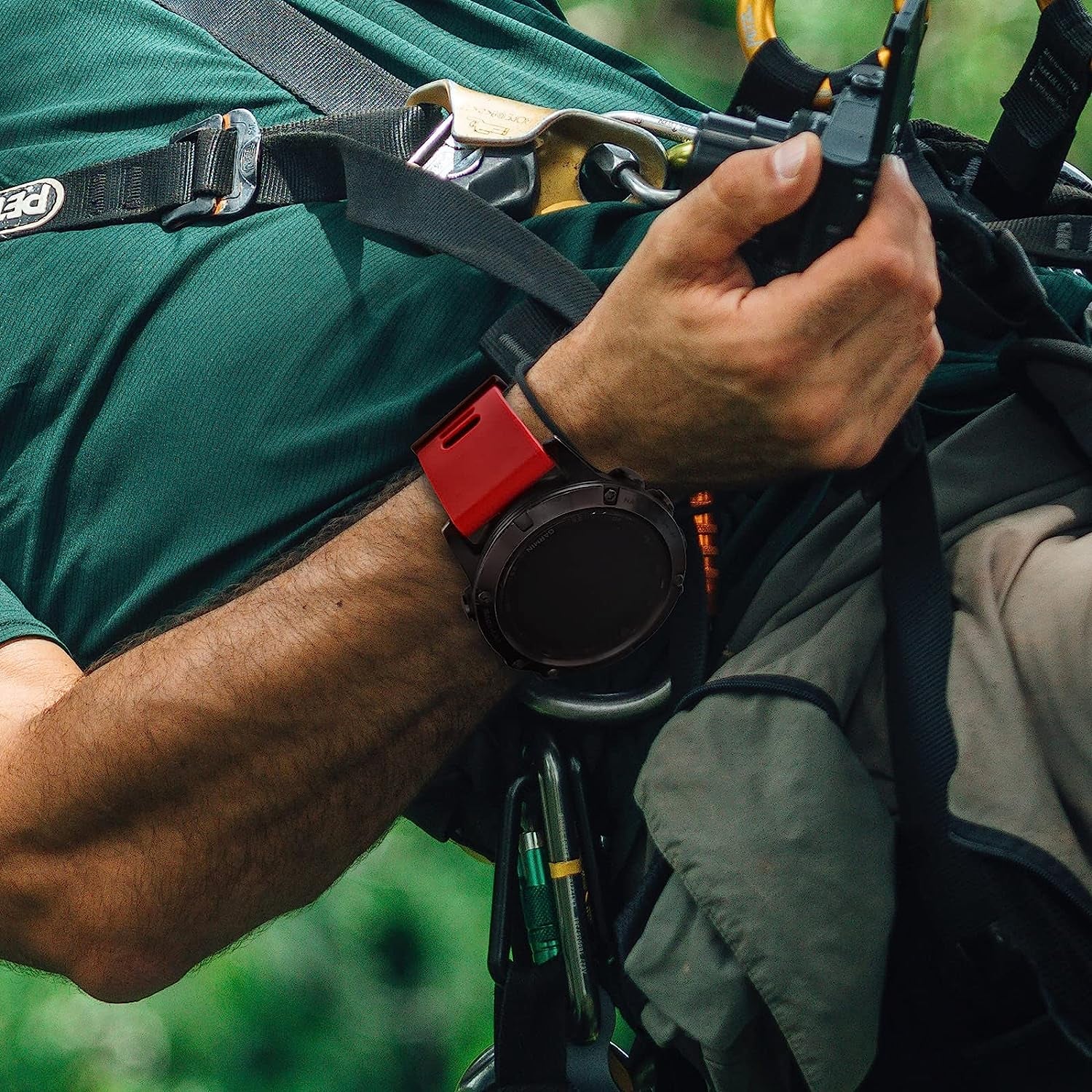 Compatible with Garmin Watch Bands,26Mm Width Soft Silicone Quick Release Straps for Fenix 7X/Enduro/Fenix 6X Pro/Fenix 6X/Fenix 5X Plus/Fenix 3/Fenix 3 Hr/Descent Mk1/D2 Delta Px/Tactix Delta,Black-Grey  ZPJPPLX   