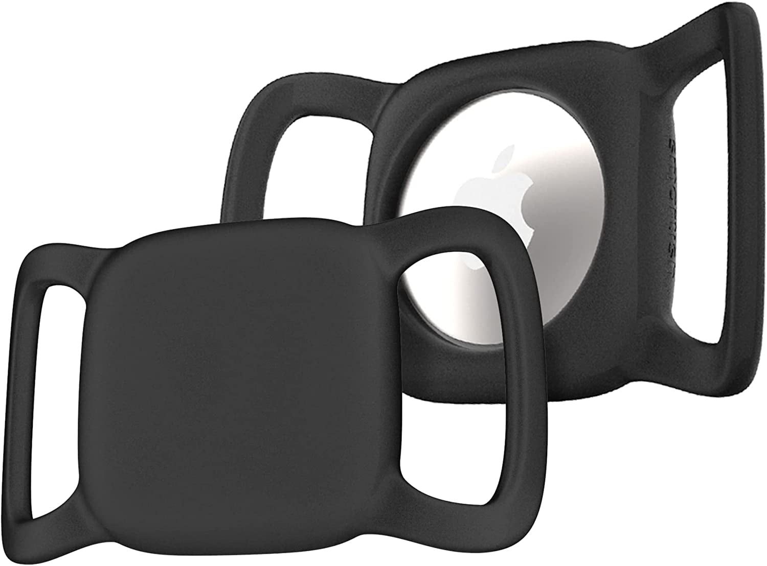 Smartish Airtag Dog Collar Holder - Snitch 2 Pack Apple Air Tag Case for Cat or Dog Collars [.5"-1.5" Collars] - Black  Smartish   