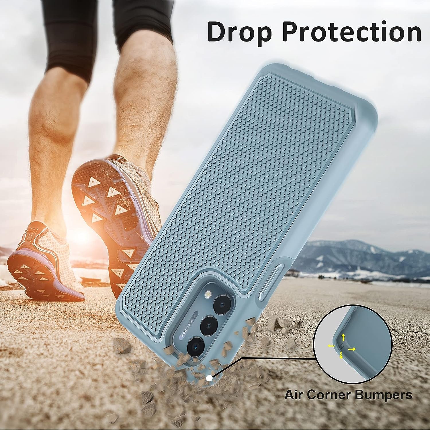 NTZW for Oneplus Nord N200 5G Case: Heavy Duty Shockproof Protective Phone Case [2 Tempered Glass Screen Protector] Anti-Slip Textured Hard Cover + Soft Silicone Rubber Bumper Teal  yanshichuang   