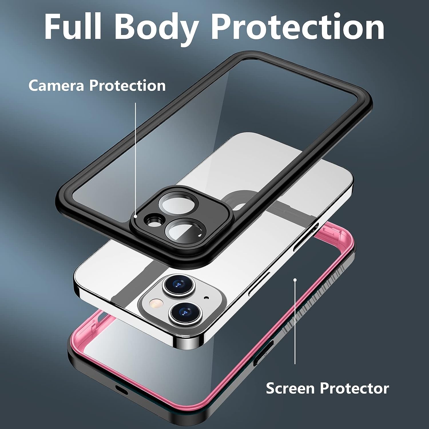 AMILIFECASES Clear Iphone 14 plus Case,With Screen Protector,Waterproof Iphone 14 plus Protective Case for Men Women,Apple Iphone 14 plus Phone Case Heavy Duty Shock Proof  AMILIFECASES   