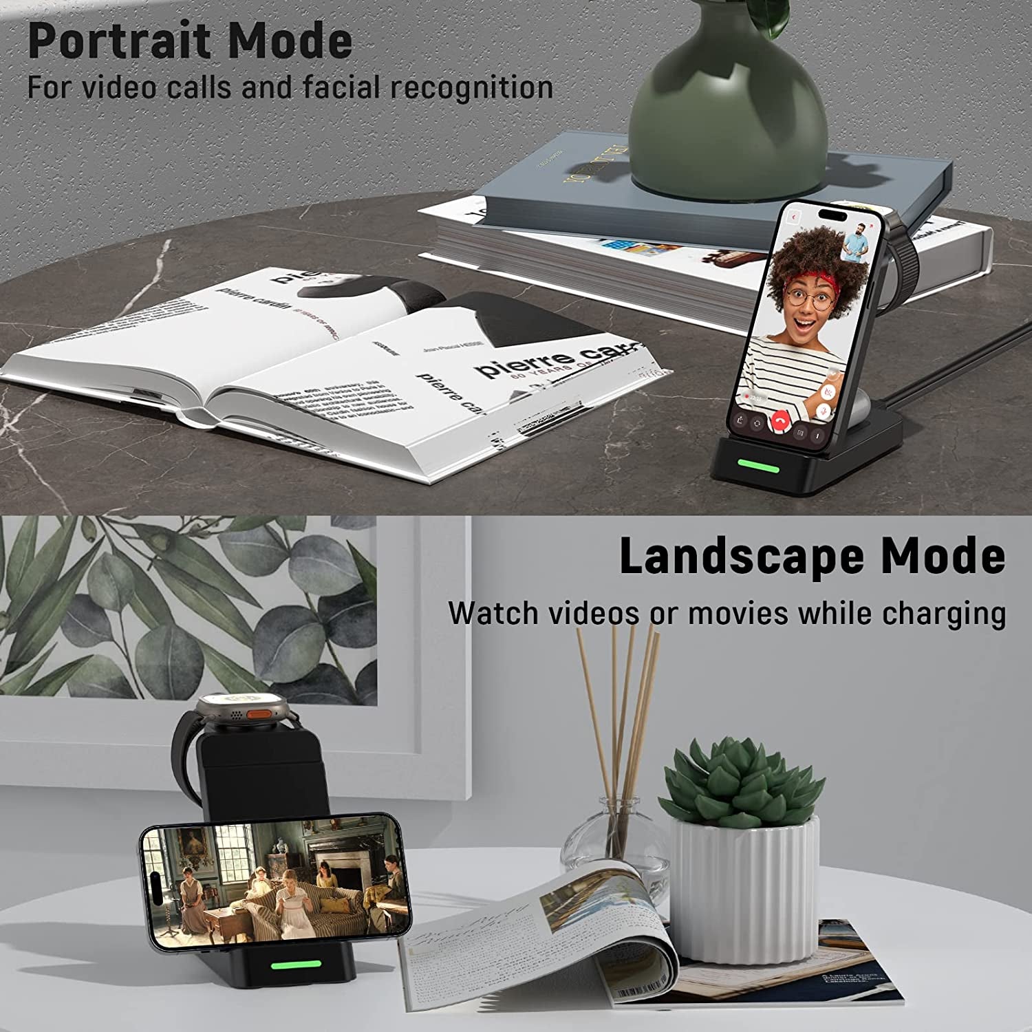 Wireless Charging Station for Apple Products 3 in 1 Wireless Charger Stand Compatible with Apple Watch Ultra 8 7 SE 6 5 4 Airpods Pro Iphone 14 13 12 11 Pro Max Multiple Devices Wireless Charger Dock  SHENZHEN TIANYIN ELECTRONICS CO LTD   