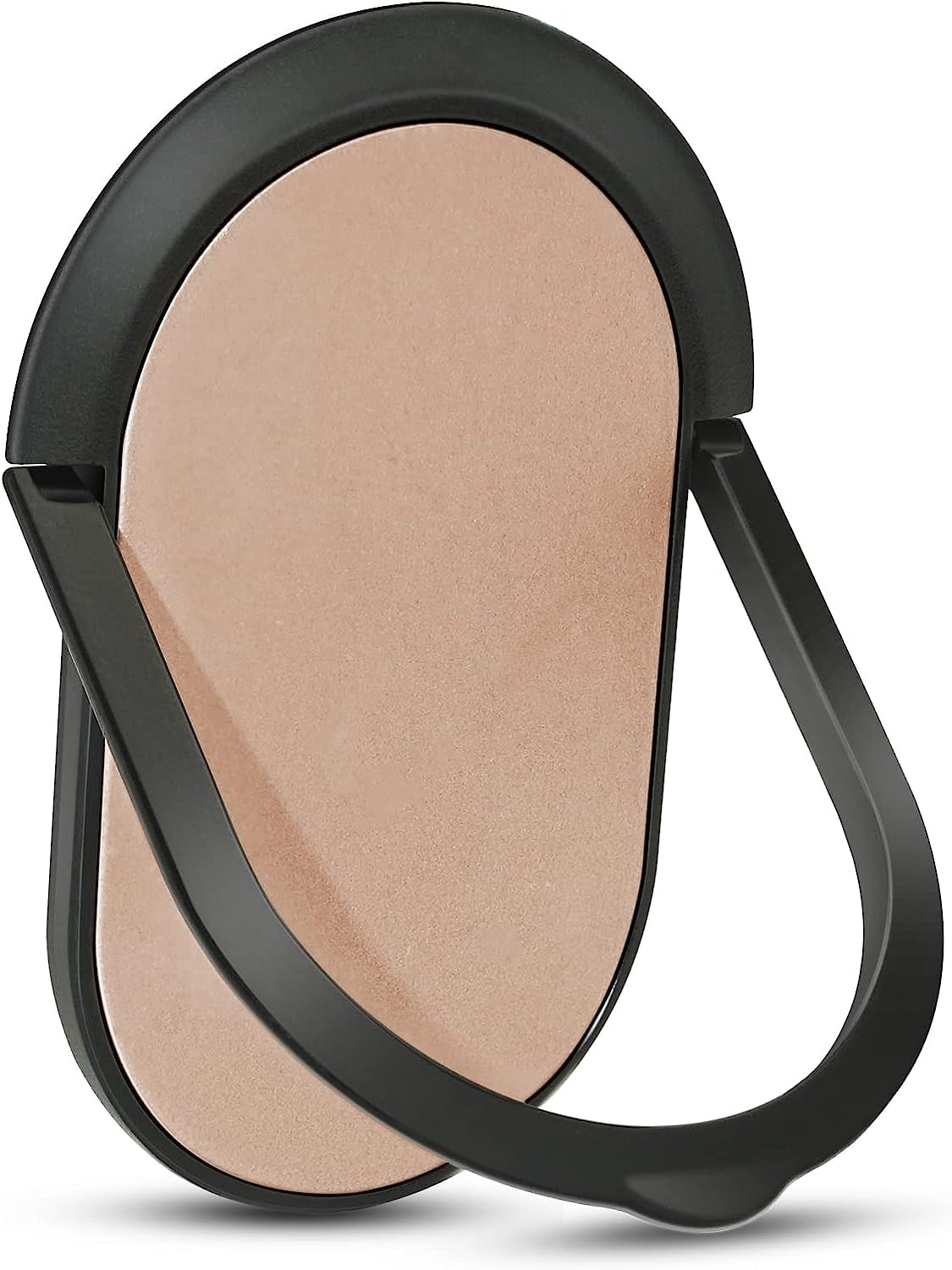 Naiadiy Zinc Alloy Cell Phone Ring Holder Finger Ring Stand, 360 Degree Rotation Kickstand Grip Holder (Square/Gold)  Naiadiy oval/Rose Gold  