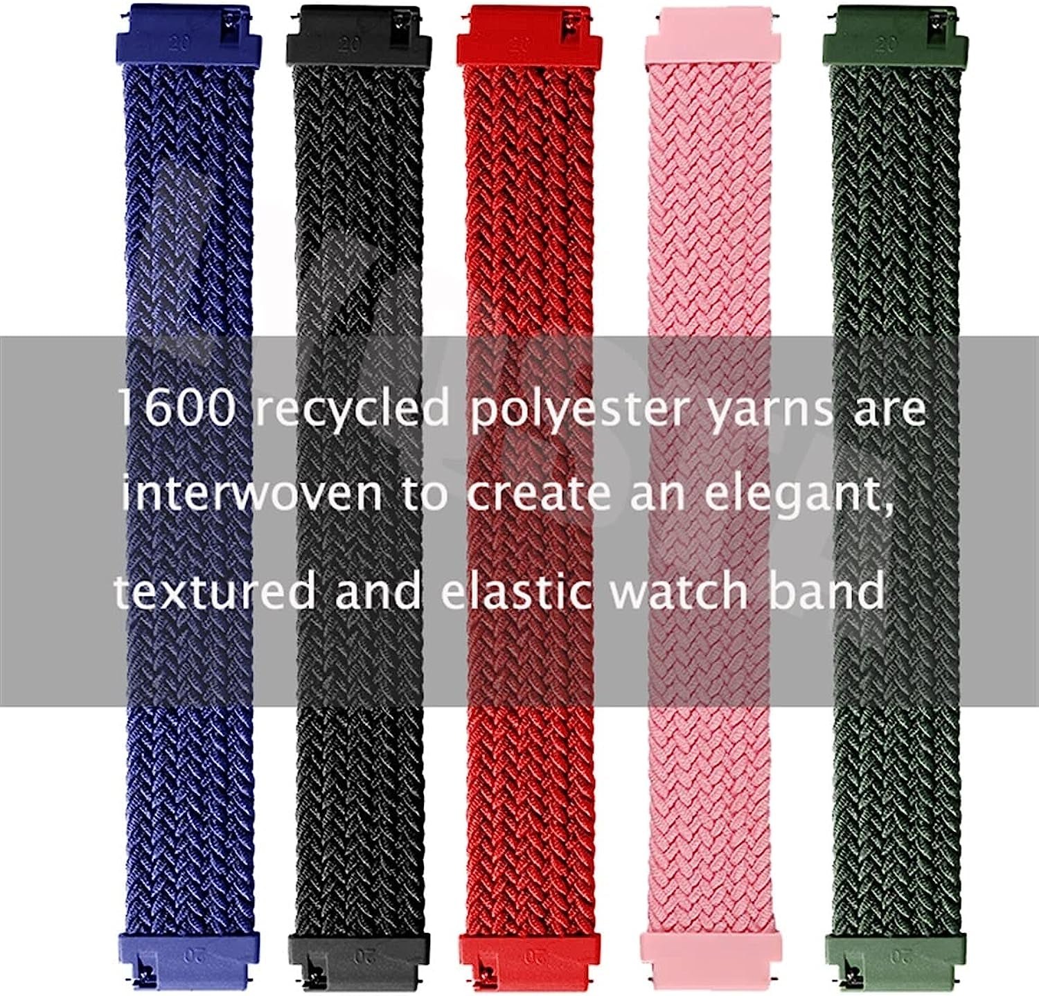 ZLAST Watch Band for Samsung Galaxy Watch 3 41/45/46/42Mm Active 2 Braided Solo Loop Fabric Bracelet for Huawei Watch Gt 2 Strap 20/22Mm  ZLAST   