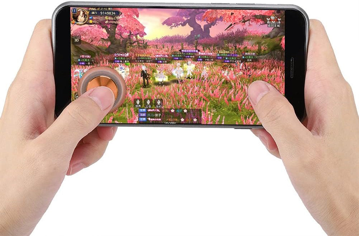 Game Auxiliary Key, Mobile Gaming Controller Game Button, Free 360° Adjustable C1 Game Key, for C1 Games Smartphone Accessory (Pink)  Yunseity   