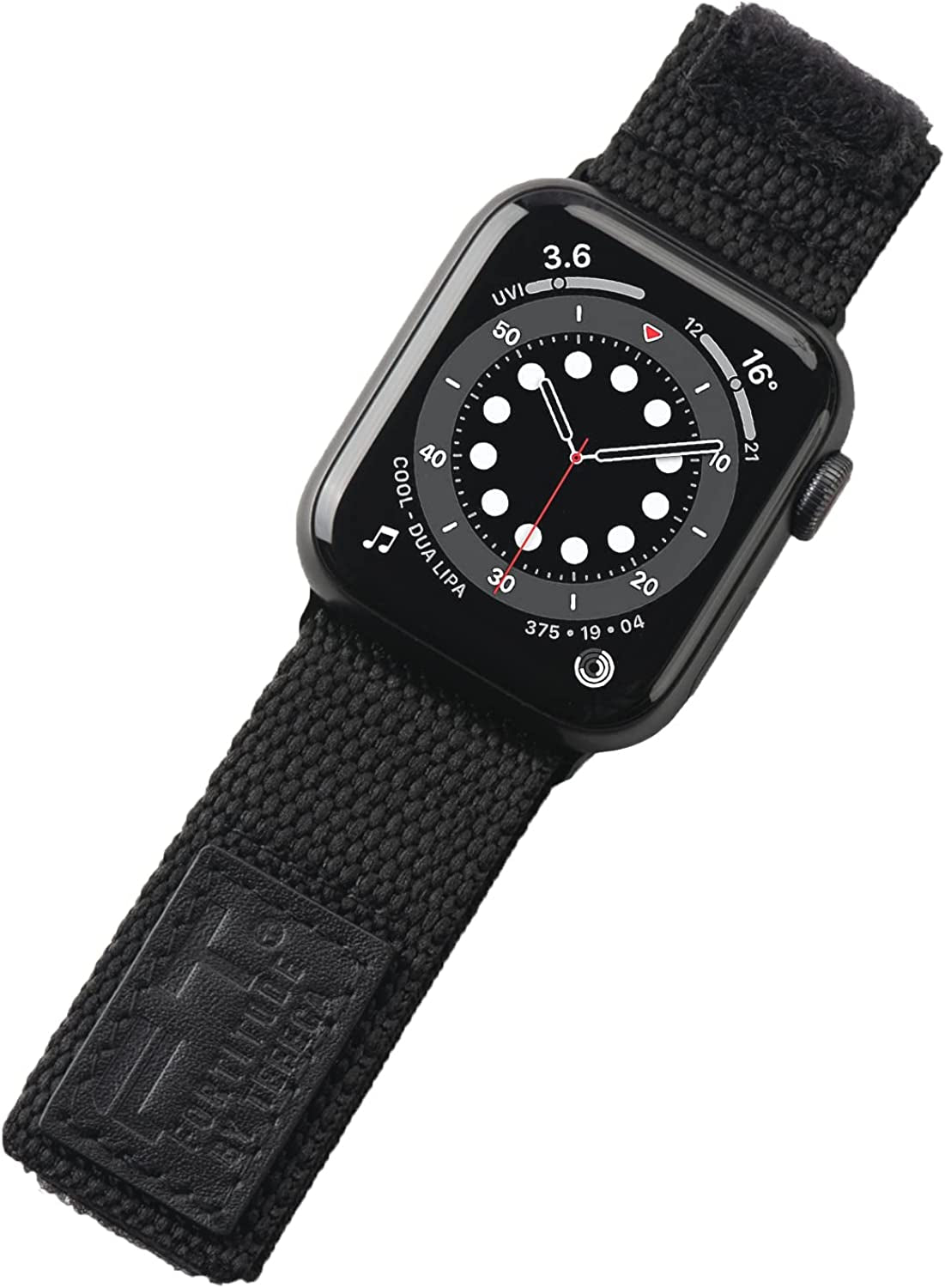 Tefeca Fortitude Series Adjustable Band for Apple Watch/Apple Watch Ultra  Tefeca Standard Wide Black Label Canvas 49/45/44/42mm 
