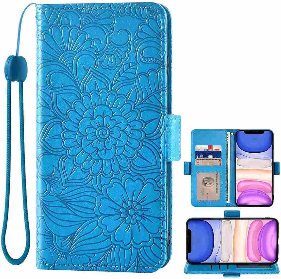 DIIGON Phone Cover Folio Wallet Case for LG G8, Premium PU Leather Slim Fit Cover for LG G8, 1 Photo Frame Slot, Prevent Dirt, Gray  DIIGON Blue Lg Q7 