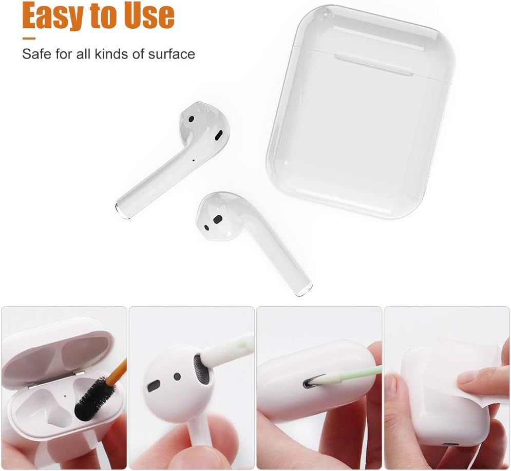 Phone Cleaning Kit, Airpod Cleaner Kit Screen Cleaner Kit with Cleaning Swabs for Smartphones, Cameras, Keyboards, Headphones and Tablets, Compatible with Airpods Pro/Airpods 2/Airpods 1  REFLYING   