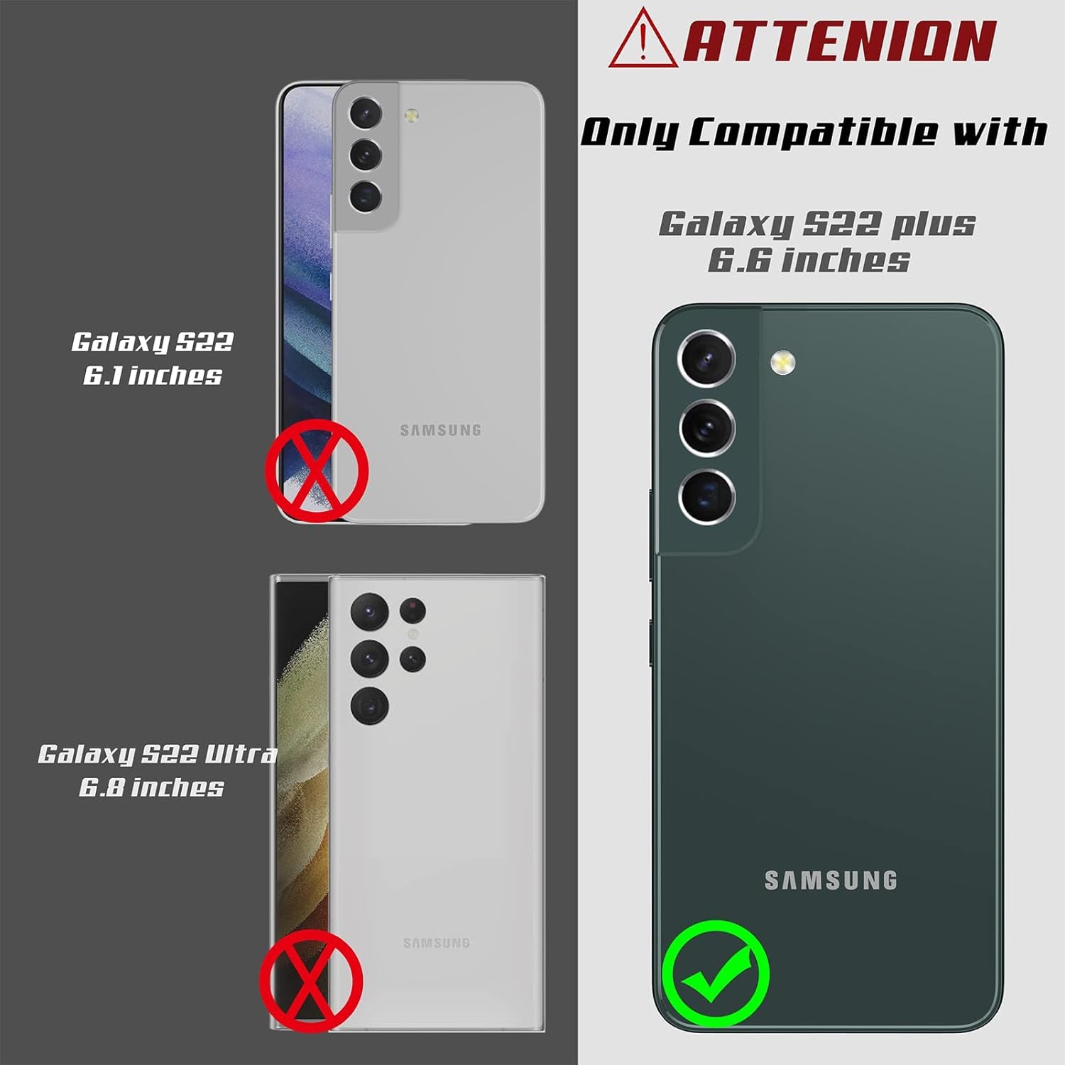 Joytra for Samsung Galaxy S22+ plus Case,S22 plus Case with Screen Protector,Ip68 Waterproof Shockproof Dirtproof Sandproof Full Body Heavy Duty Protective Case for S22 plus 5G 6.6 Inches (Black)  Joytra   