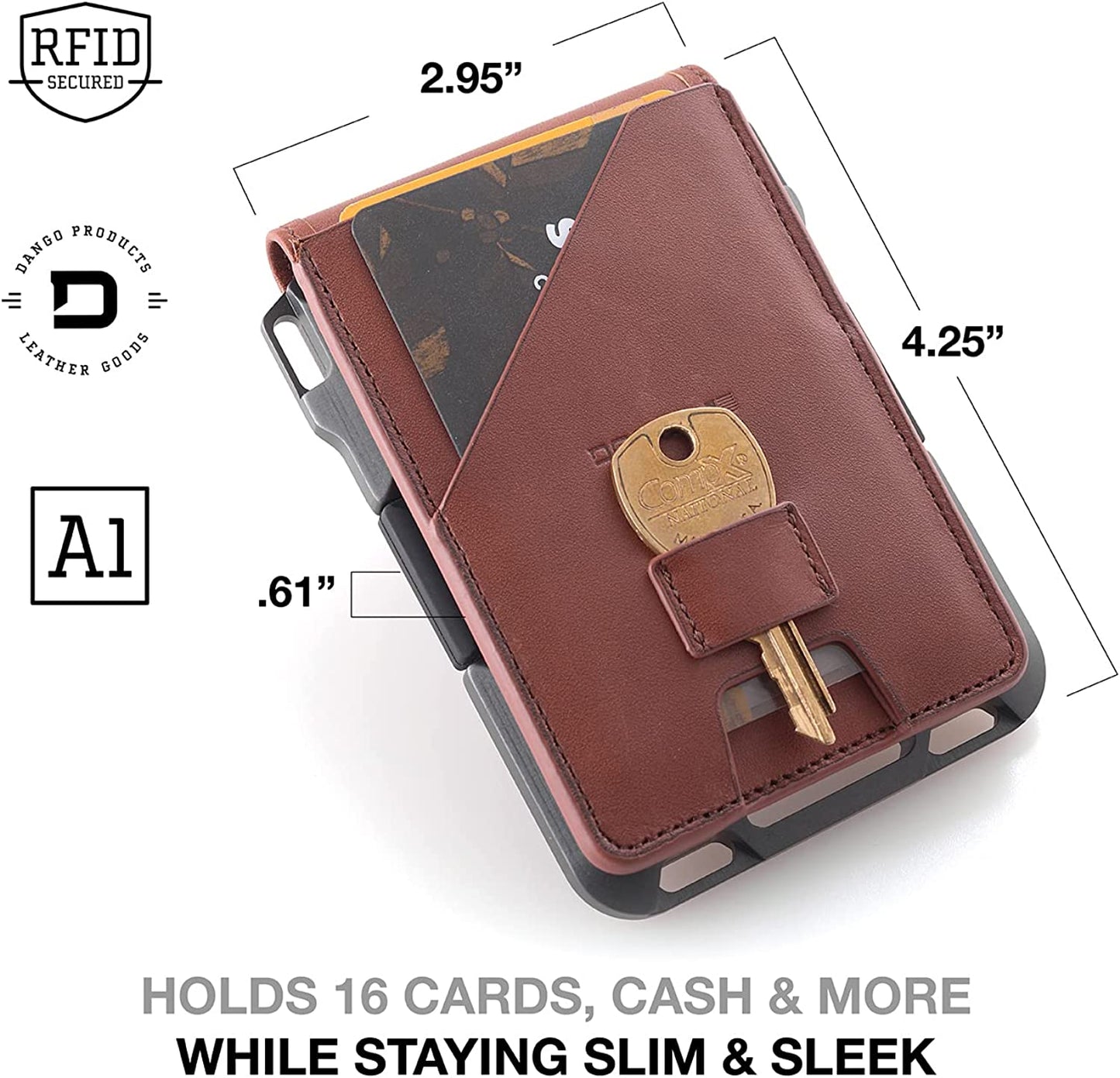 Dango M1 Maverick Wallet - Cnc-Machined Aluminum, RFID Blocking, Made in USA  DANGO PRODUCTS   