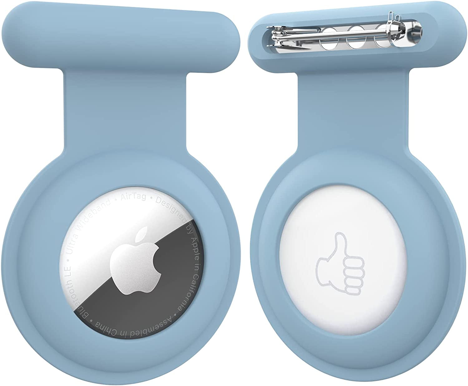 HLHGR Airtag Case Holder for Kids,Hidden Apple Air Tag Holder for Kids -Elderly Pet Clothing Safer Easy to Keep Hidden Pink…  HLHGR 2pcs-gray 2pcs 