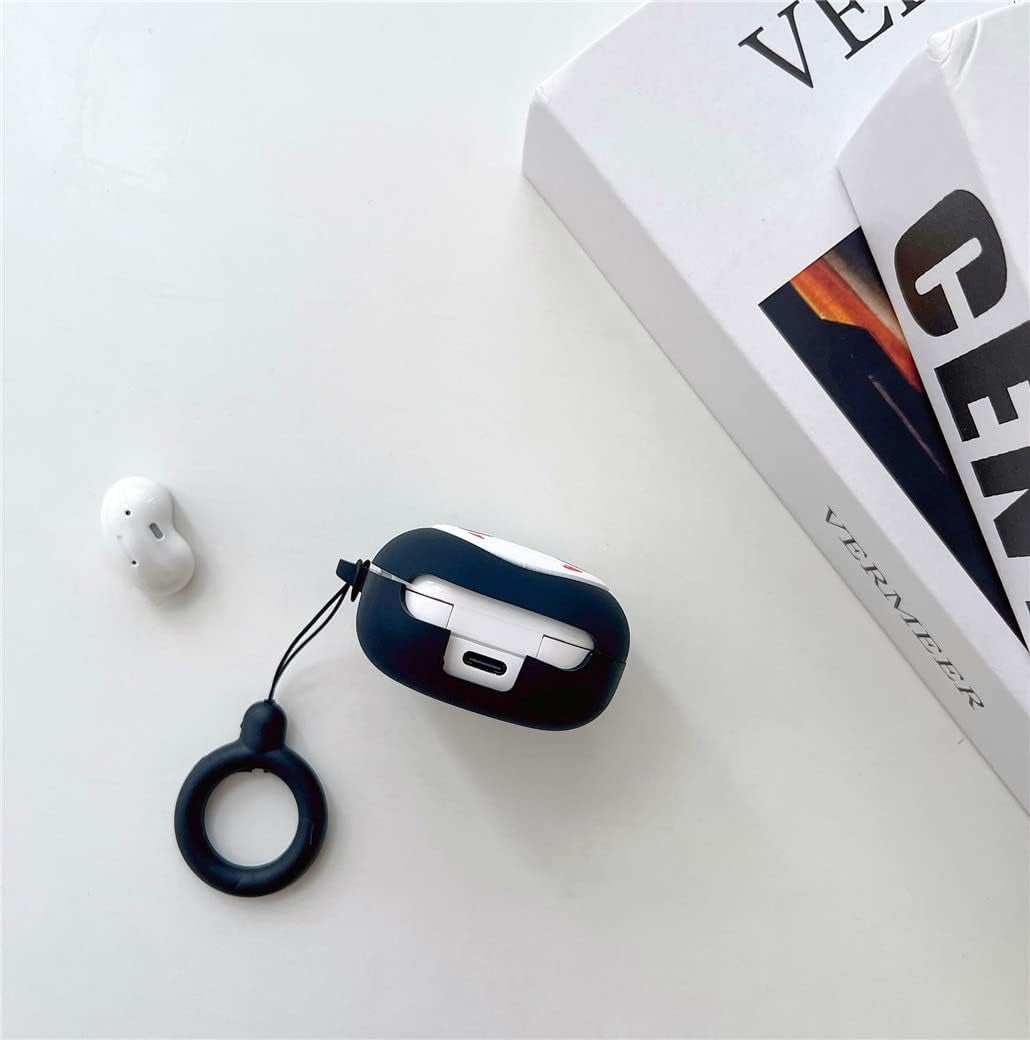 Suitable for Samsung Galaxy Buds 2 Pro Case/Galaxy Buds Pro Case/Galaxy Buds 2 Case/Galaxy Buds Live Case/Cartoon Ghost Face Character Skin，With Keychain Protective Cover Accessories (Ghost Face)  Yvonne Zhang   